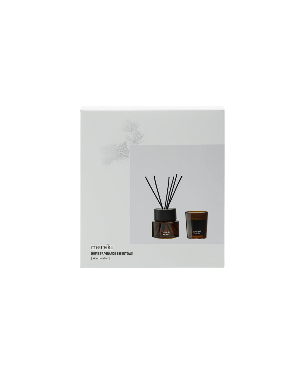 Meraki Silent Amber Raumduft-Diffusor + Duftkerze Geschenkbox