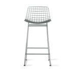 HKliving Wire Bar Stool – Metall, Silber, Sitzhöhe 66 cm