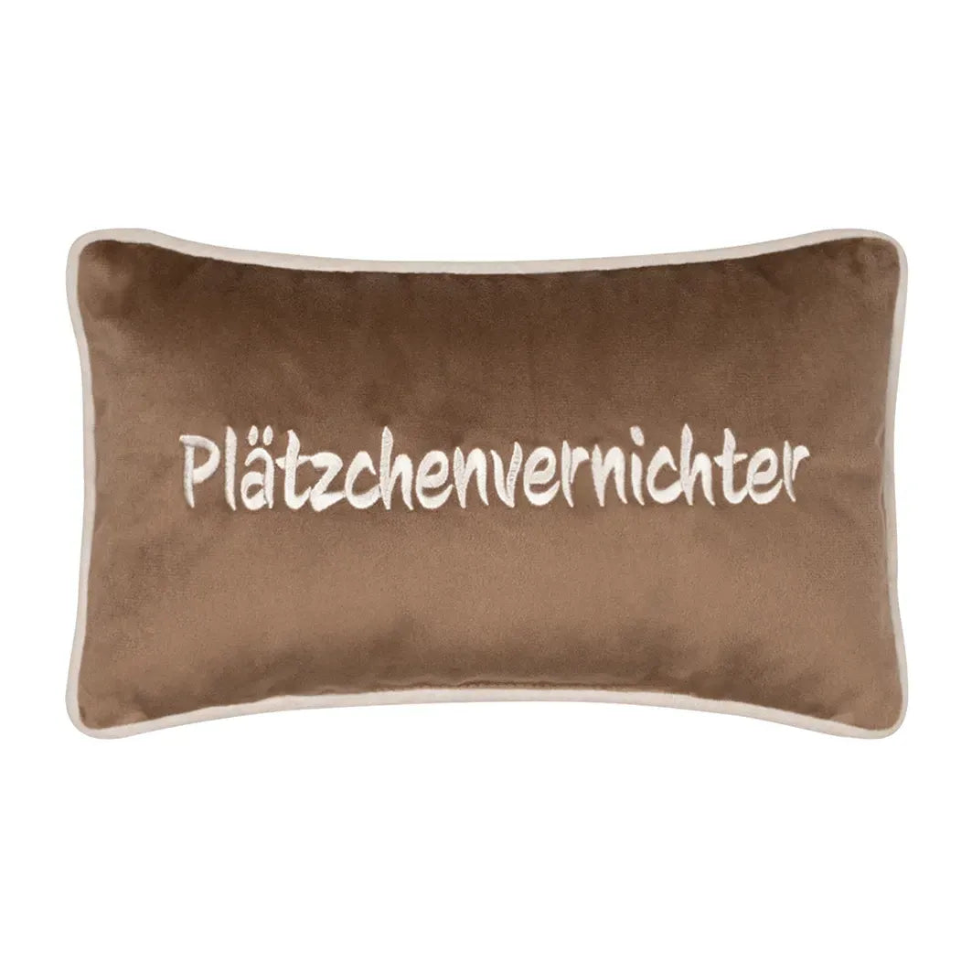 pad PETITE Kissen mit Füllung „Plätzchenvernichter“ – Dekokissen